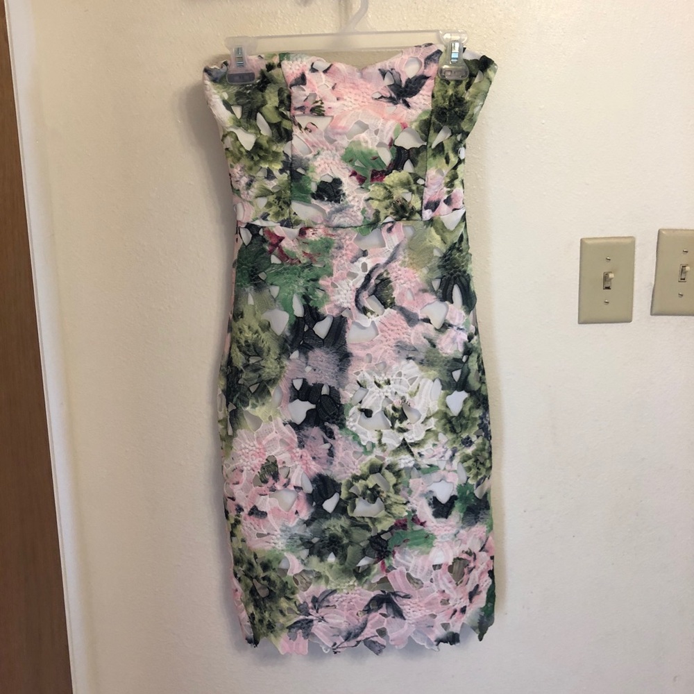 Women’s Luxe Apothetique Lace Overlay Floral Dress